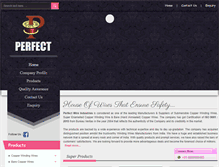 Tablet Screenshot of perfectwires.com